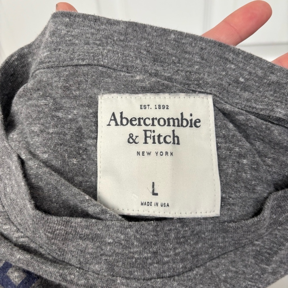 Gray Athletic Dept Graphic Tee | Abercrombie L - Picture 6 of 9